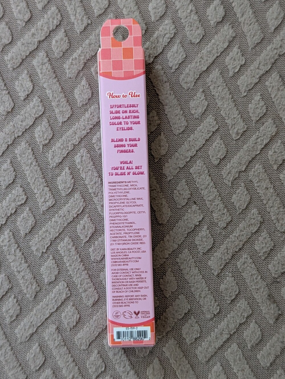 Kara Beauty Glide N´Glow Pink Pearl Eyeshadow Stick NIB - Picture 4 of 5
